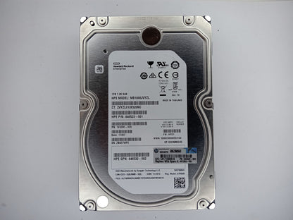 HP 846523-001 ST1000NM0045 1TB 3.5 in LFF 128MB 7200 RPM SAS Hard Drive HDD