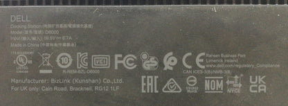 Job Lot 2 x Dell D6000 Universal Dock USB-C Type C 130W - Working but frayed