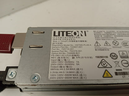 HP DL60 DL120 DL180 G9 950W Server Power Supply Unit 743907-001 743907-001