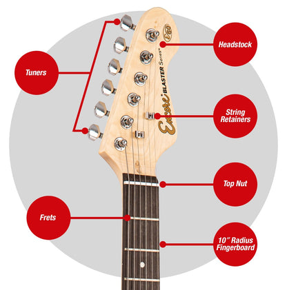 Encore Blaster E60 Electric Guitar ~ Gloss Red