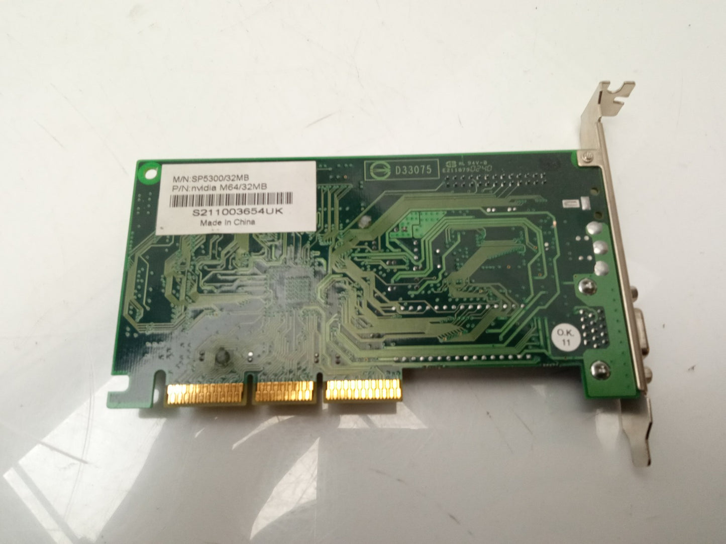 Sparkle SP5200B M64 32MB AGP Graphics Card Nvidia M64/32MB