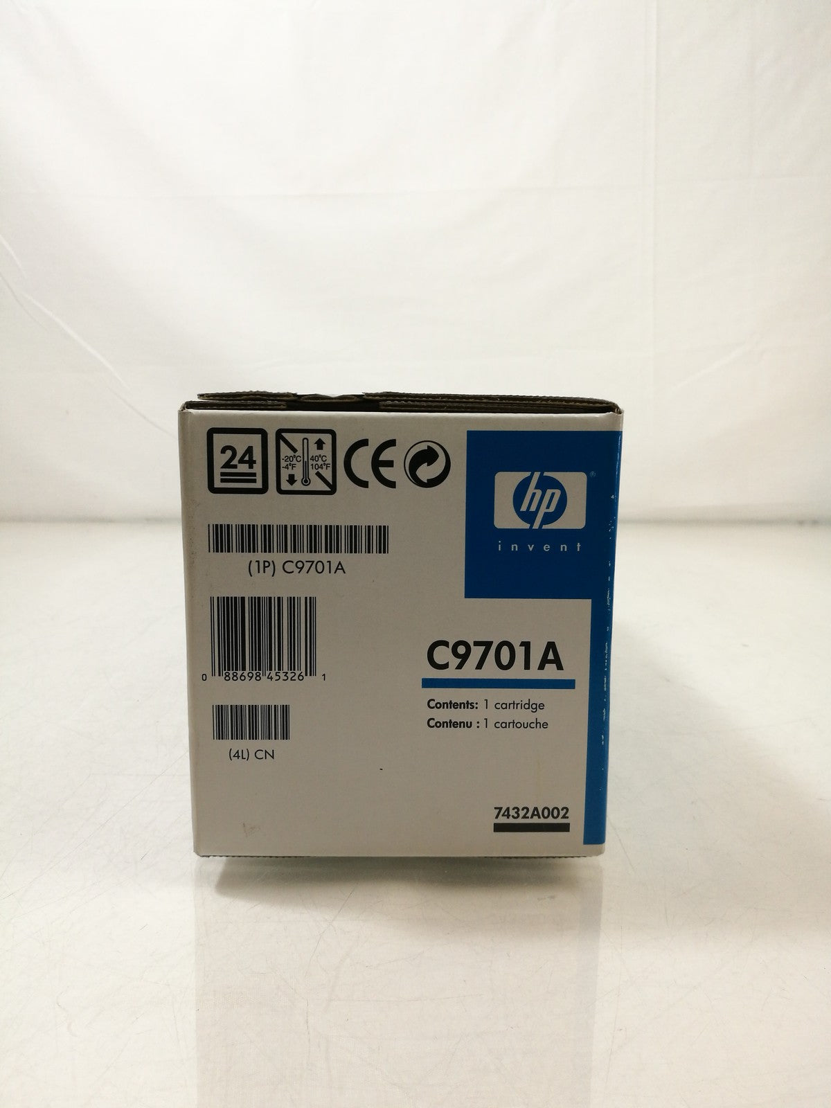 Genuine HP C9701A Cyan Toner Print Cartridge for LaserJet 1500 2500