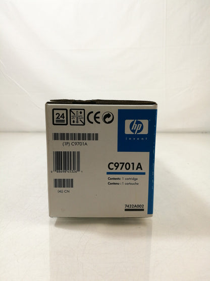 Genuine HP C9701A Cyan Toner Print Cartridge for LaserJet 1500 2500
