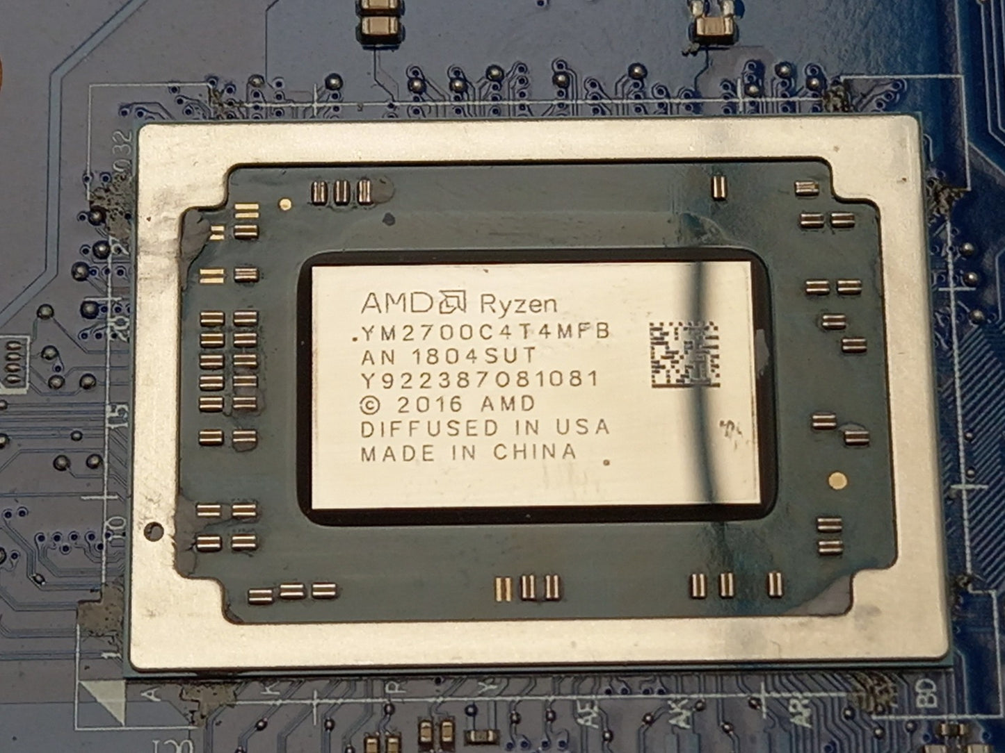 Lenovo E585 Laptop Motherboard With AMD Ryzen 7 2700U 2.20 GHz DDR4 01LW788