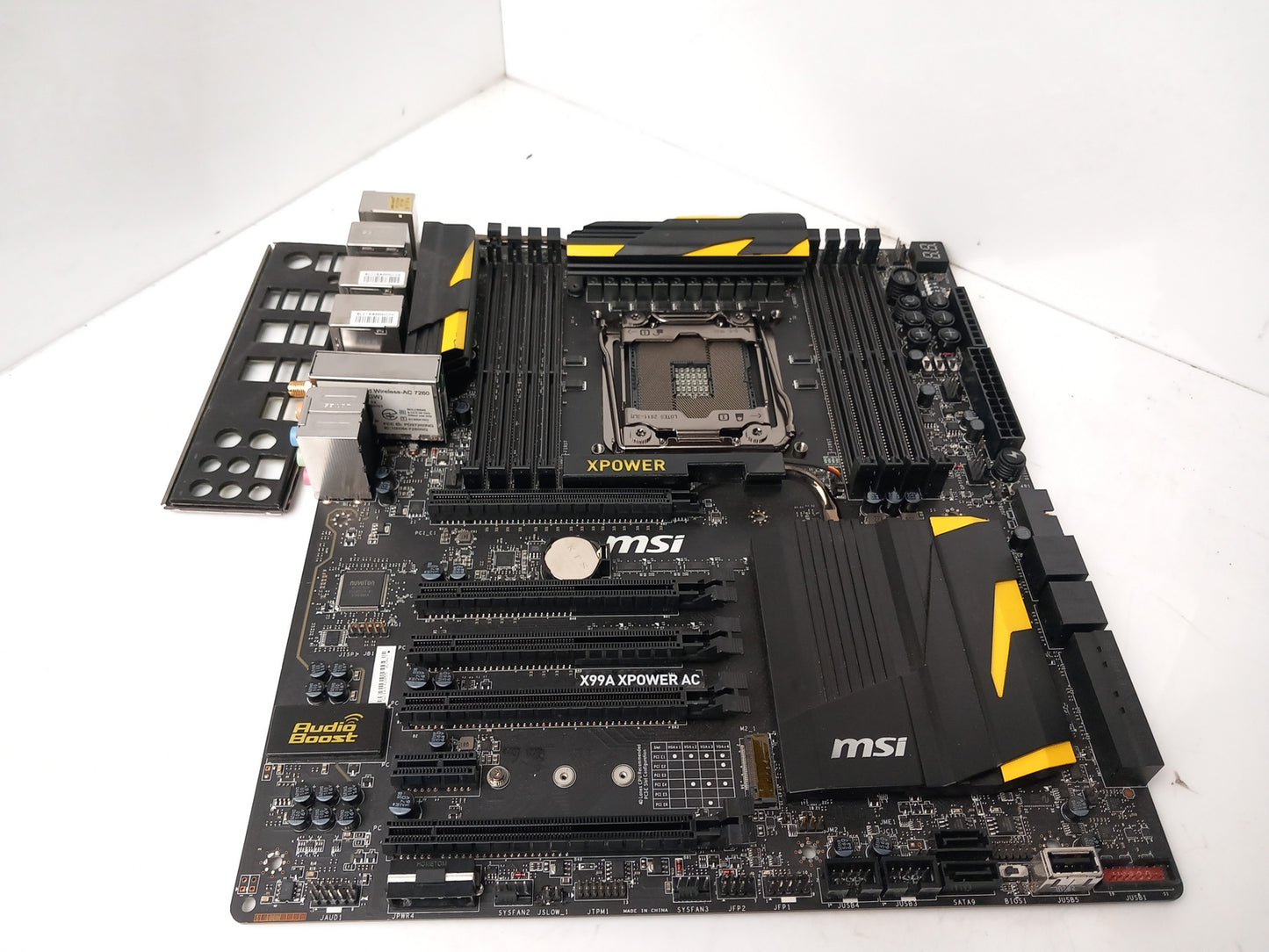 MSI X99A XPower AC Socket LGA2011-3 DDR4 M.2 ATX Motherboard With I/O Shield