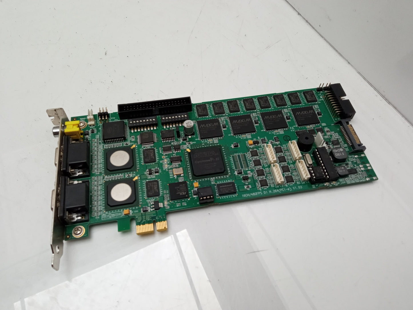 16CH/480FPS D1 H.264(PCI-e) V1.03 PCIe Digital Video Recorder DVR Card