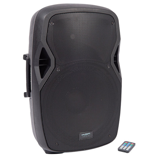 KAM RZ15A V3 15" 1200w Active DJ PA Speaker - With Stand & Remote