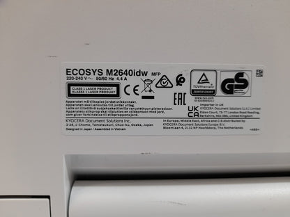 Kyocera ECOSYS M2640idw A4 Mono Multifunction Wireless Laser Printer