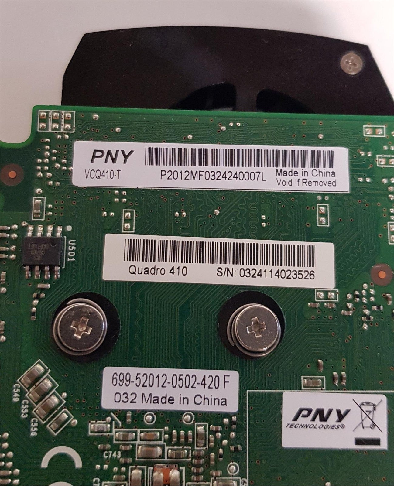 PNY NVIDIA Quadro 410 512MB DDR3 PCIe Video Graphics Card VCQ410-T