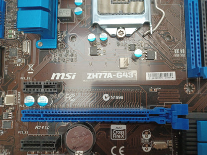 MSI ZH77A-G43 Socket LGA 1151 DDR3 ATX Motherboard With I/O Shield