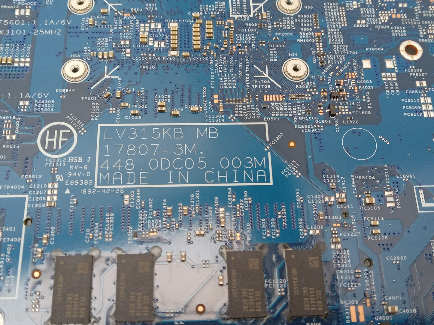 Lenovo V130-15IKB Laptop Motherboard DDR4 i7-8550U 1.80 GHz 5B20Q60119