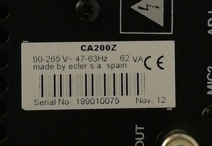 Ecler CA200Z Powered Digital Mixer Amplifier