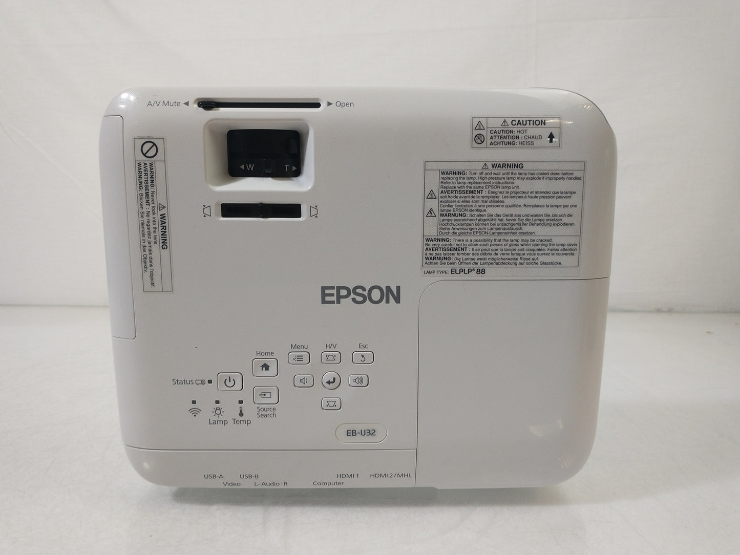 Epson EB-U32 WUXGA HDMI Home Cinema Projector - 0 Lamp Hours