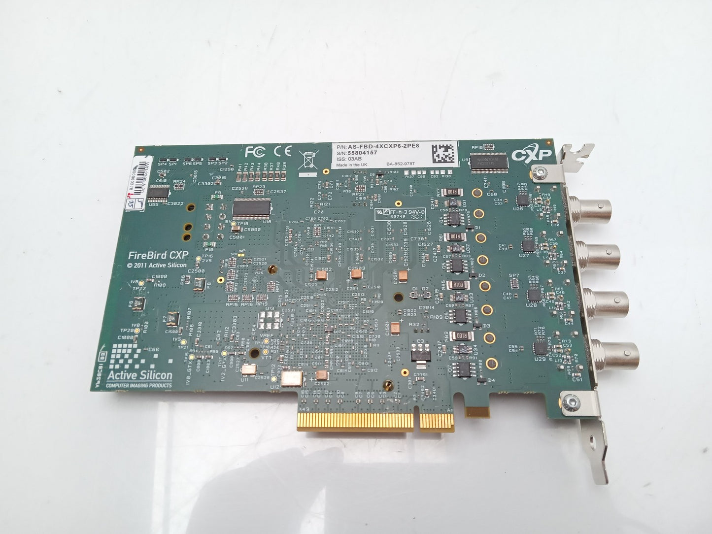Active Silicon CoaxPress FireBird CXP Frame Grabber PCIe Card AS-FBD-4XCXP6-2PE8