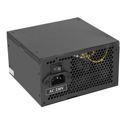 ACE 500W Black ATX Desktop Gaming PC - PSU Power Supply 120mm Red Cooling Fan