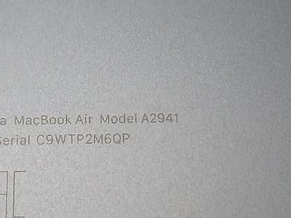 Apple MacBook Air A2941 15 Laptop Bottom Chassis Panel Lid Midnight 613-25715-04