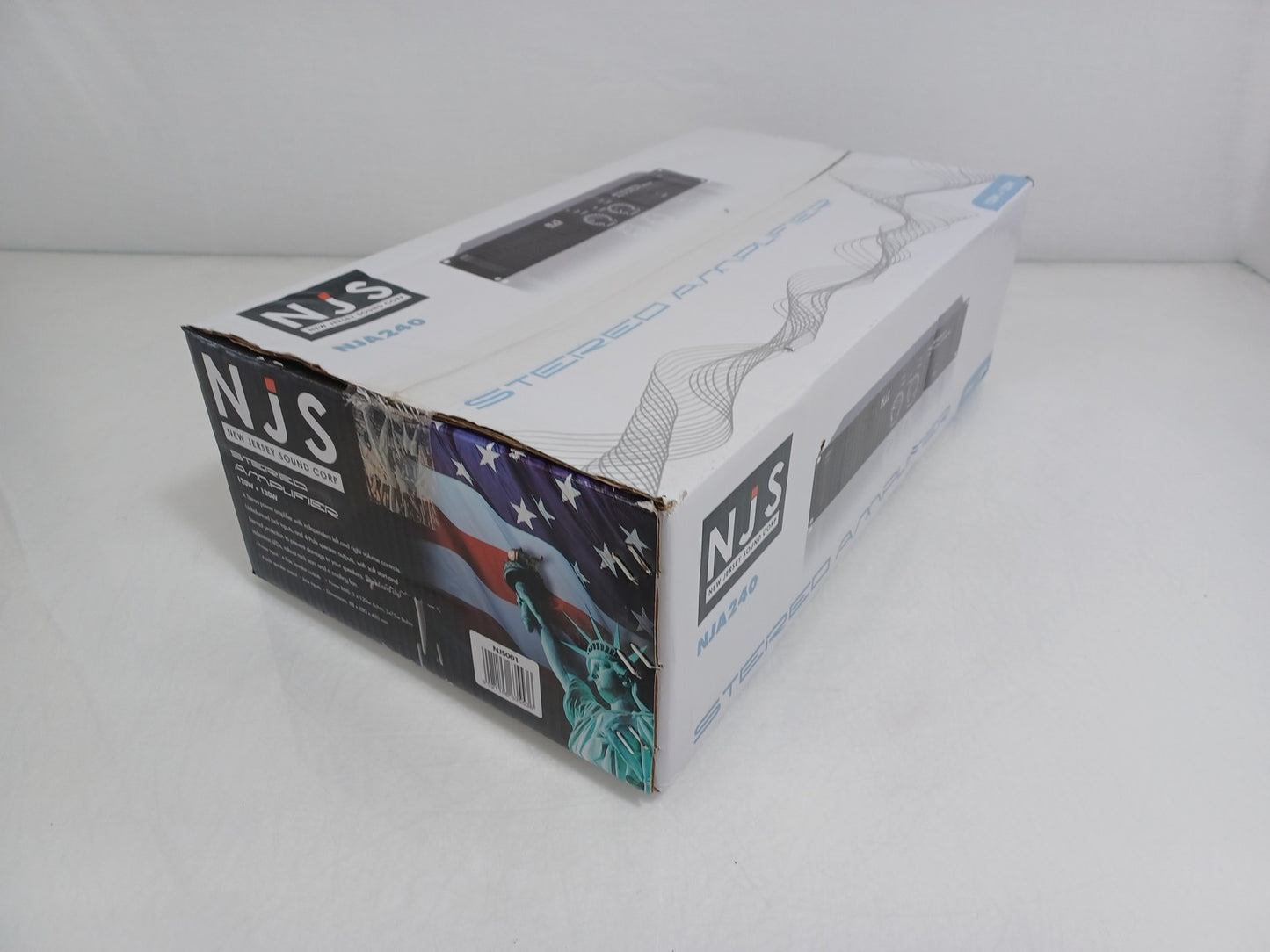 NJS NJA240 Stereo 2x 120W RMS 2U Rackmount Power Amplifier