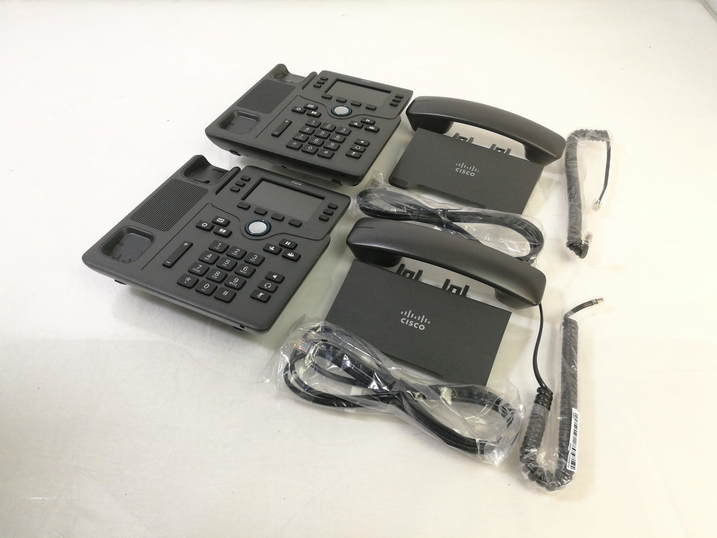 Job Lot 2x Cisco 6871 Multi Platform IP  VOIP PoE Desk Phone