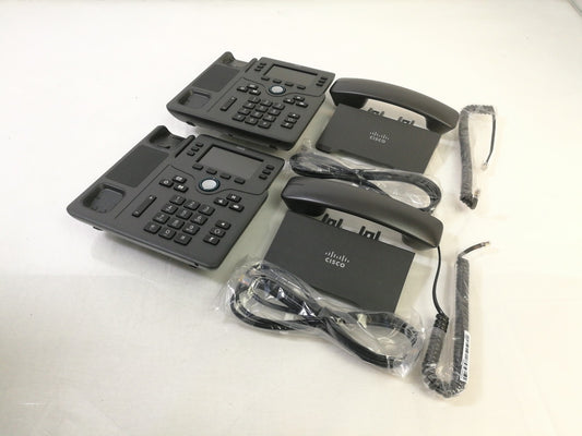 Job Lot 2x Cisco 6871 Multi Platform IP  VOIP PoE Desk Phone