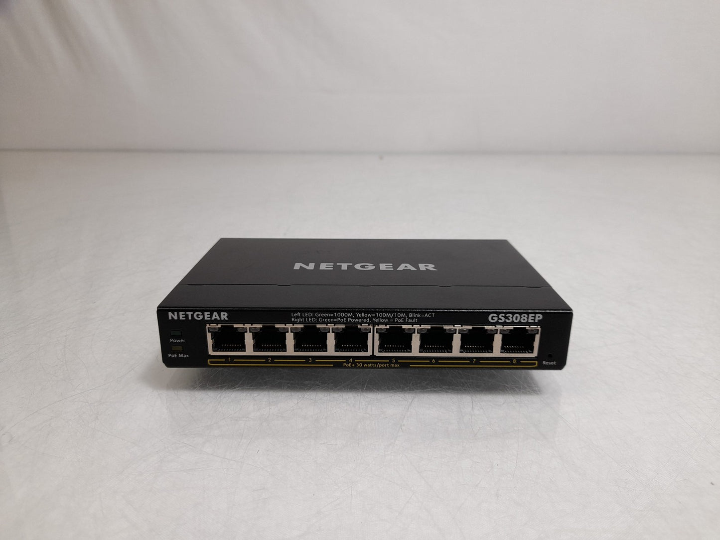 Netgear GS308EP 8 Port Managable POE Switch - No PSU