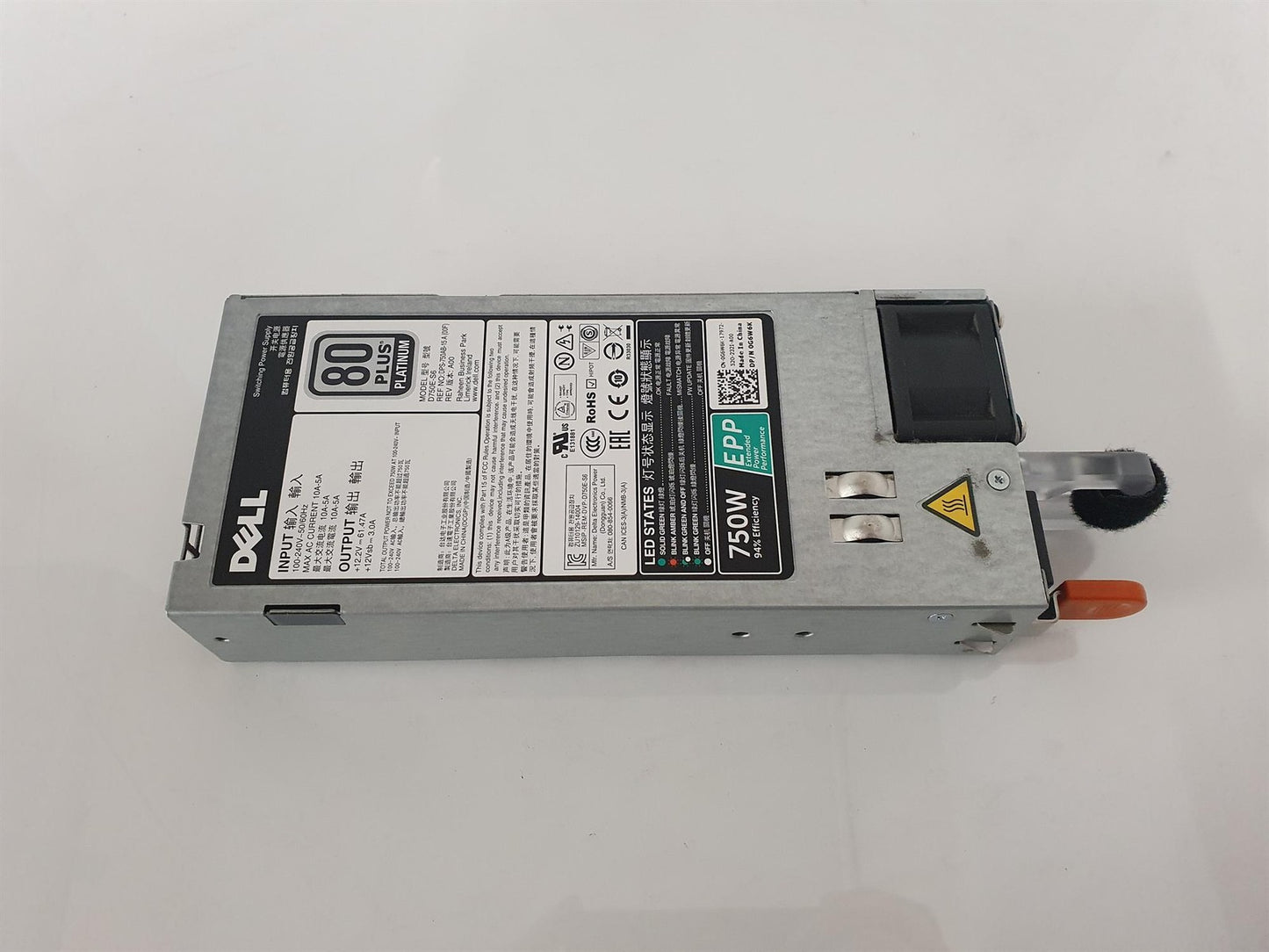 Dell PowerEdge R630 R730 750W Server Power Supply Unit 0G6W6K G6W6K