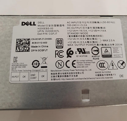 Dell Optiplex 3060 200W Power Supply Unit 0CGFJT CGFJT