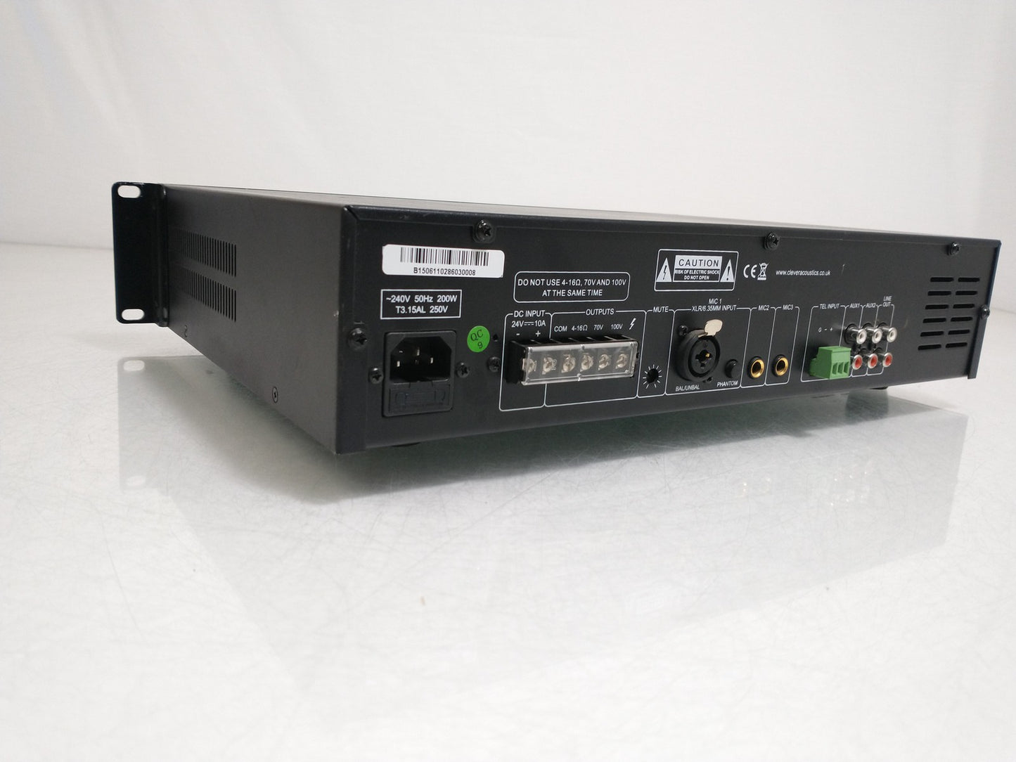 Clever Acoustics MA 2120 100V 120W Mixer Amplifier