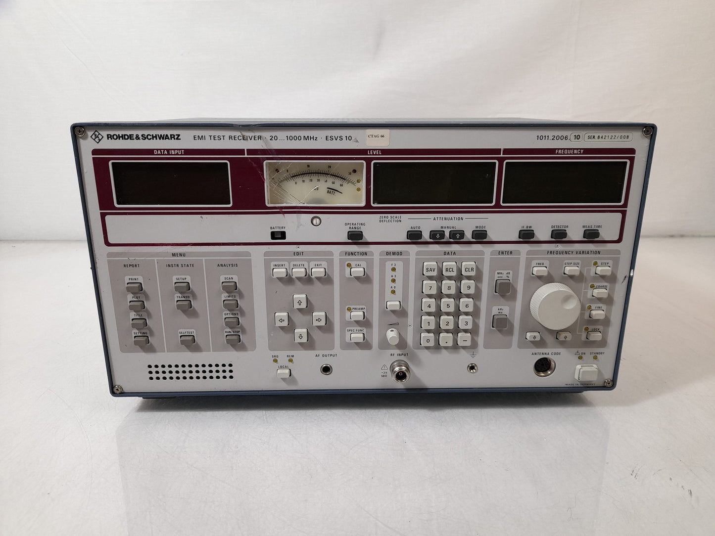 Rohde & Schwarz ESVS 10 EMI Test Receiver 20 - 1000 MHz 1011.2006.10
