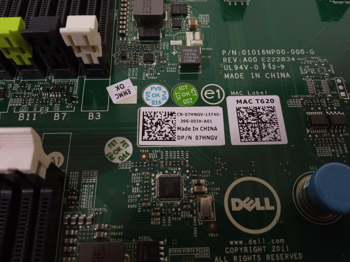 Dell PowerEdge T620 Dual LGA 2011 DDR3 PCIe Motherboard 07HNGV 7HNGV