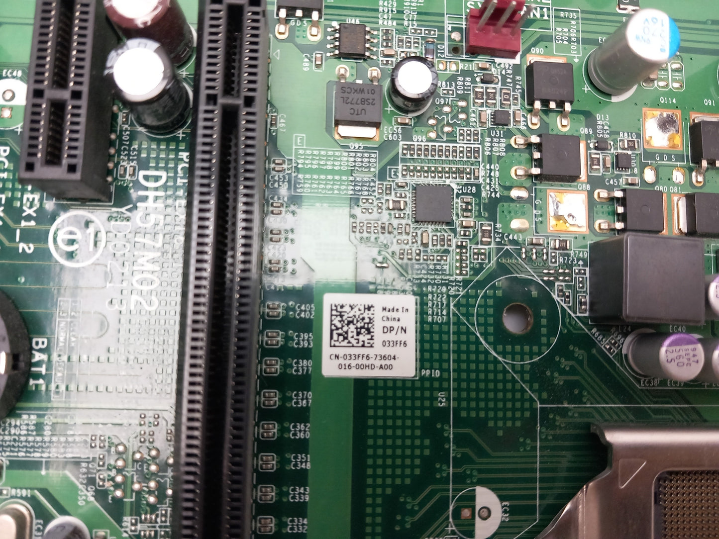 Dell Inspiron 580 Socket LGA1156 DDR3 Motherboard With I/O Shield 033FF6 33FF6