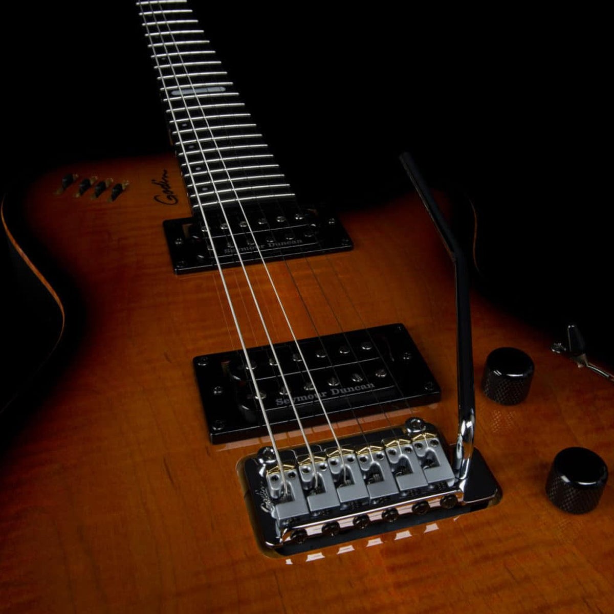 Godin LGXT 3 Voice Electric Guitar ~ Cognac Burst Flame