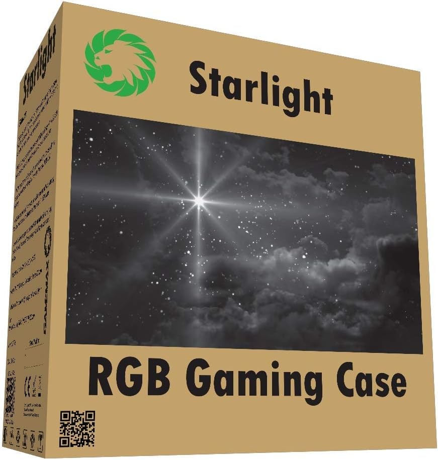 GameMax Starlight Mid-Tower Black RGB PC Gaming Case GMX-STARLIGHT
