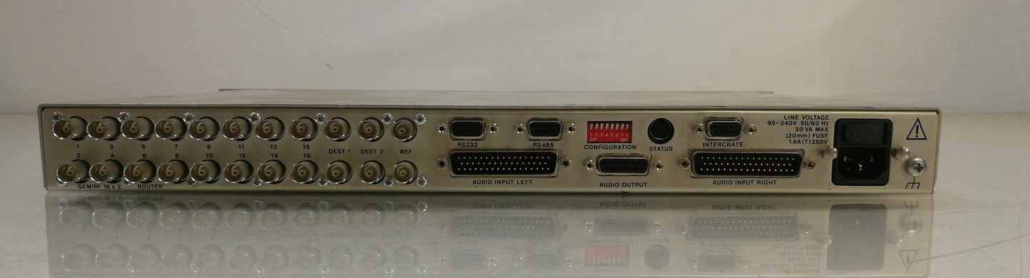 Pro-Bel Gemini 16x2 Audio Video Router GEM-1602-AVAA