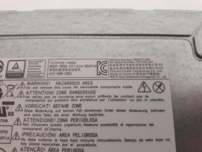 HP ProLiant ML110 G9 350W Power Supply Unit 780077-501 791705-001
