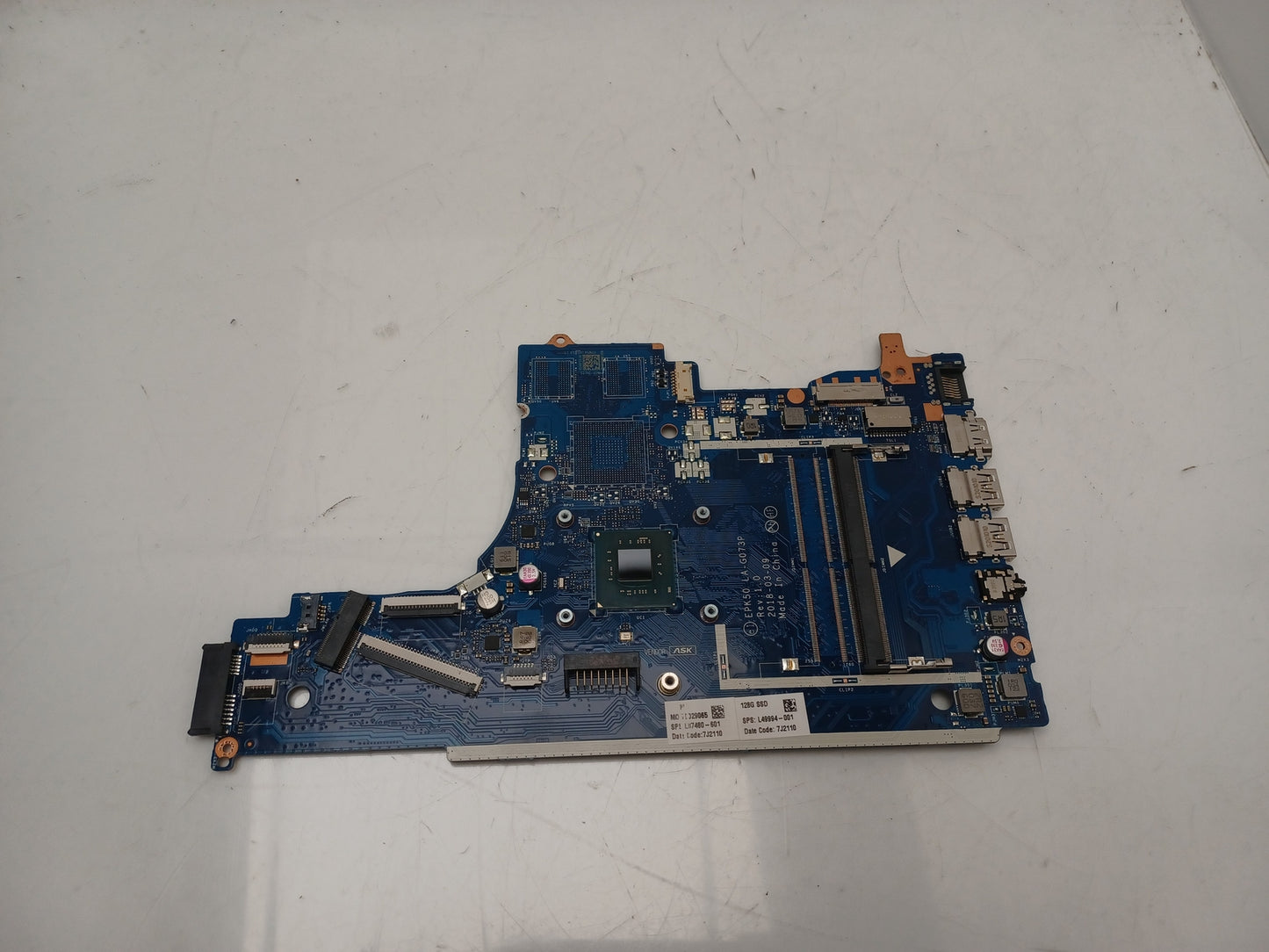 HP 250 G7 Laptop Motherboard With Celeron N4020 1.10 GHz DDR4 L87480-601