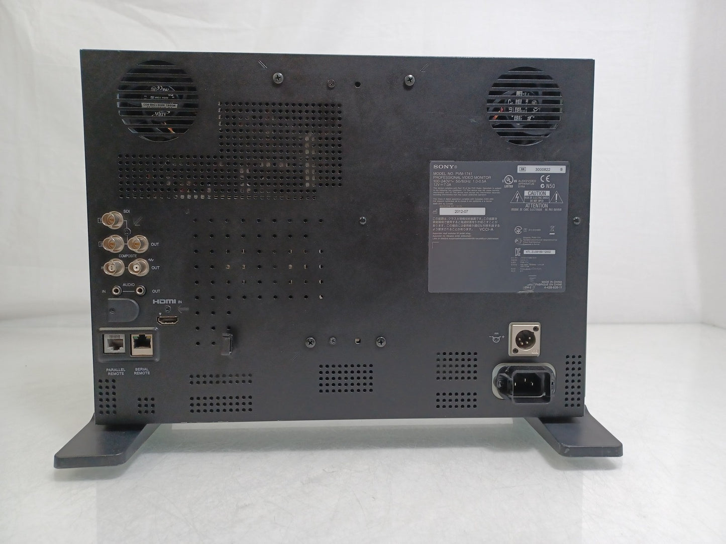 Sony Trimaster EL PVM-1741 17" 1920x1080 HDMI SDI OLED Monitor - Screen Burn