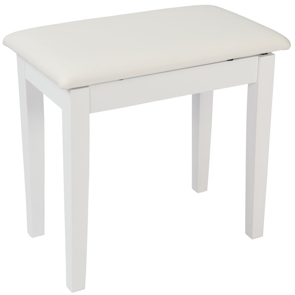 Kinsman KPB01WH Piano Bench with Storage ~ Satin White