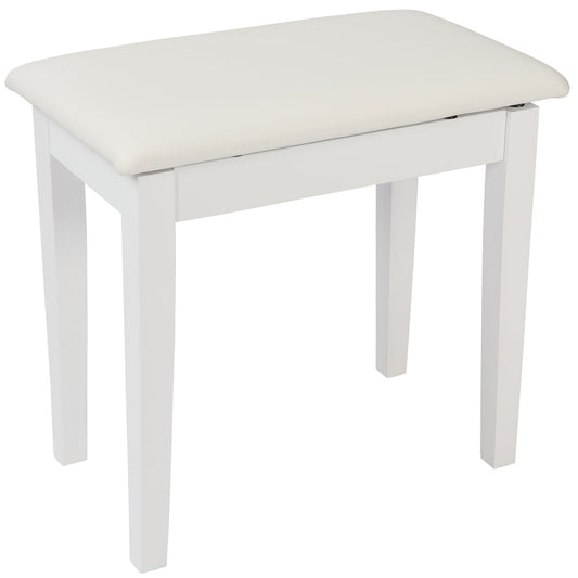 Kinsman KPB01WH Piano Bench with Storage ~ Satin White