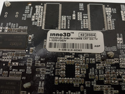 Inno3D FX5200-8X 64Bit 128MB CRT DVI TV AGP Video Graphics Card I-5200-53EV