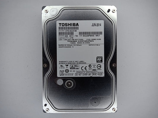 Toshiba DT01ACA100 1TB 3.5" Desktop Hard Drive SATA