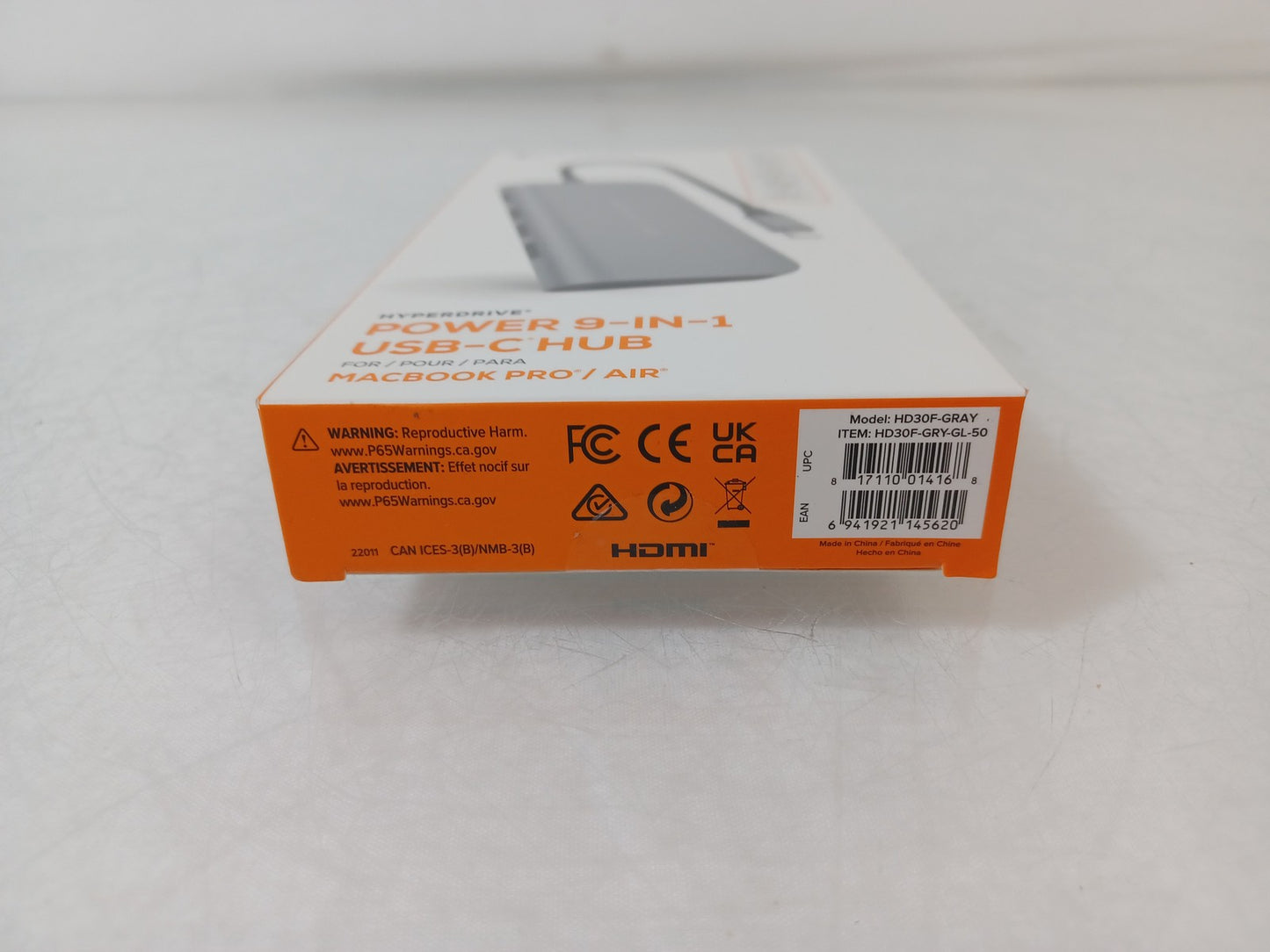 Targus Hyperdrive Power 9-in-1 USB-C Space Grey Hub - HD30F-GRAY