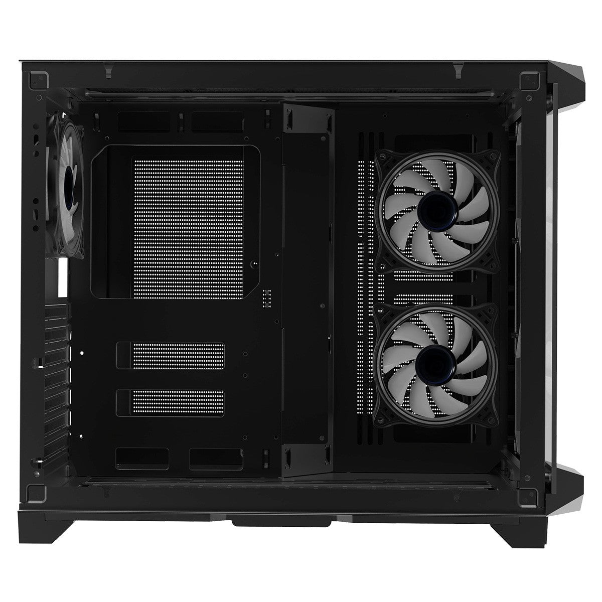 CiT Pro Android X Gaming Cube ATX Mid-Tower Dual Chamber Black PC Computer Case