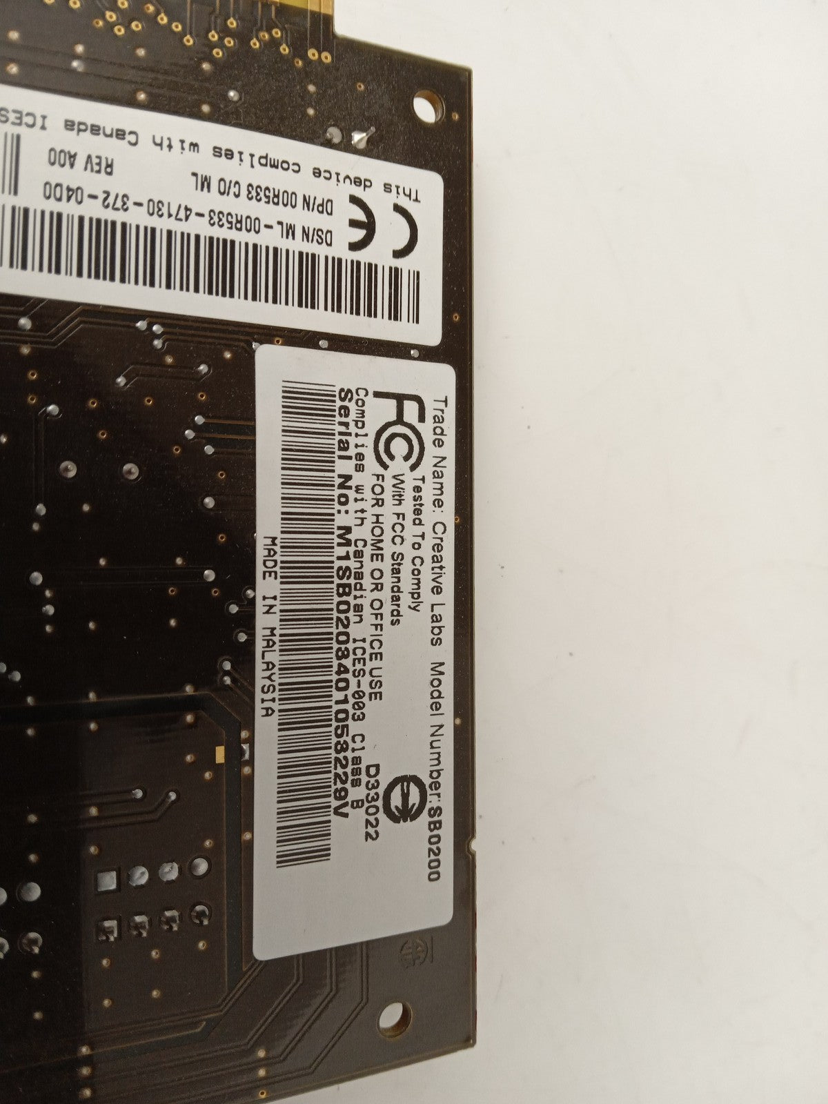 Creative Labs SB0200 Sound Blaster Live! PCI Sound Card Dell 00R533 0R533