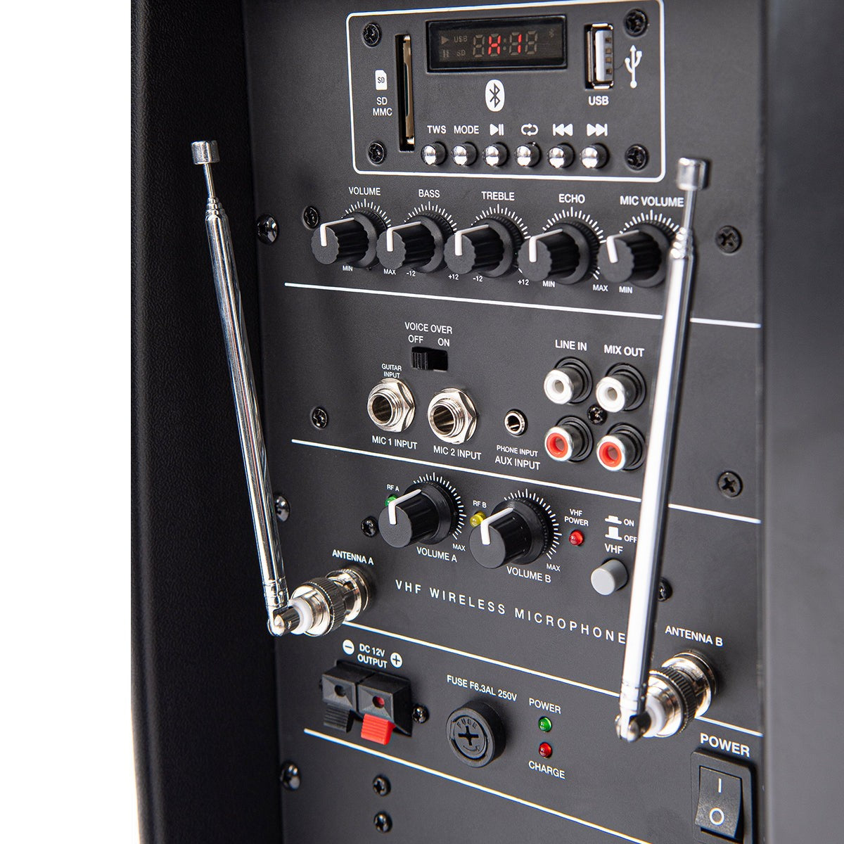 KAM RZ12AP V3 12" Portable 800W Bluetooth PA Speaker - With Microphone