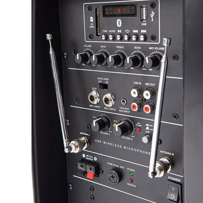 KAM RZ12AP V3 12" Portable 800W Bluetooth PA Speaker - With Microphone