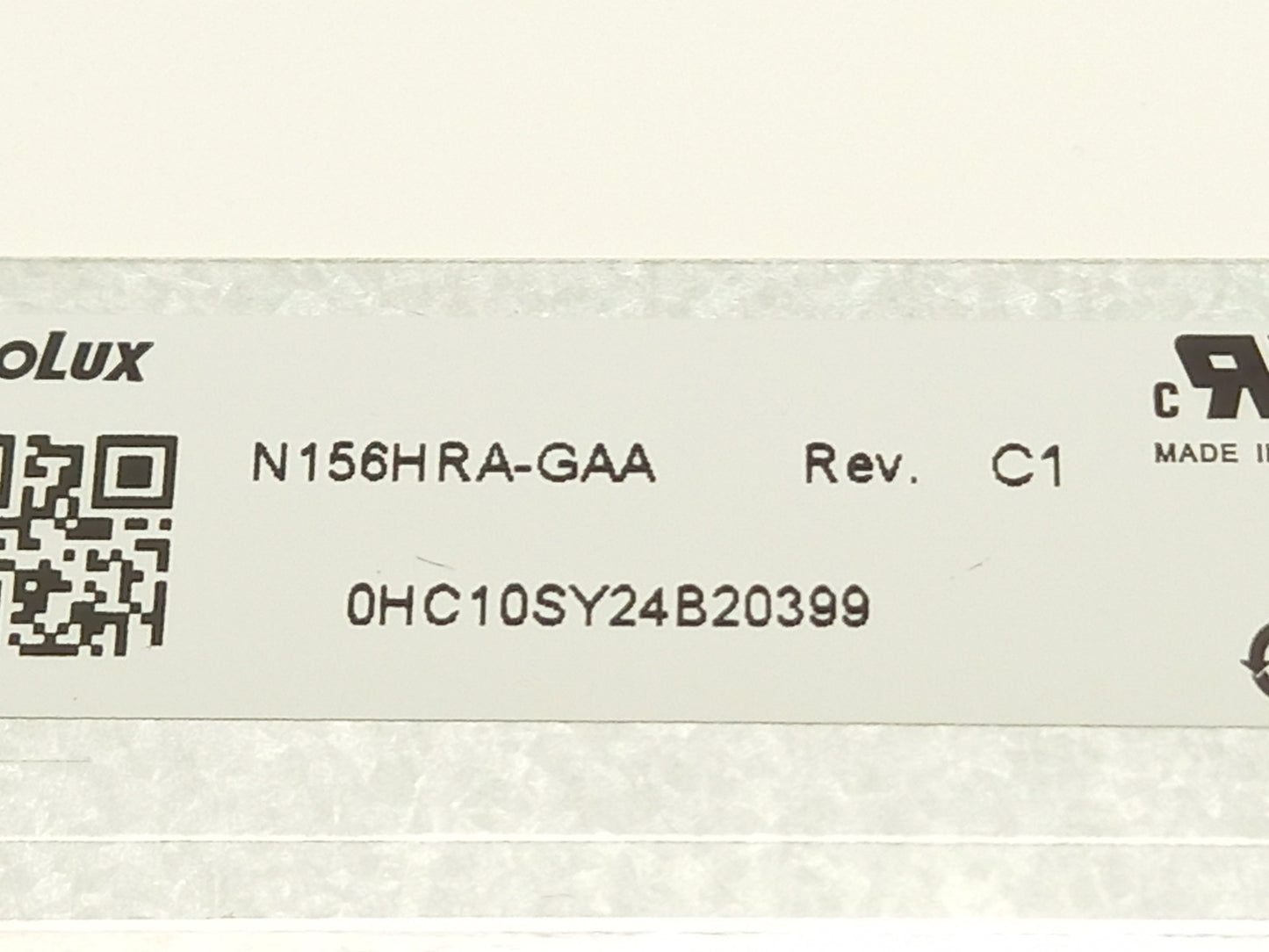 Innolux N156HRA-GAA REV.C1 15.6" Laptop LCD Display Panel