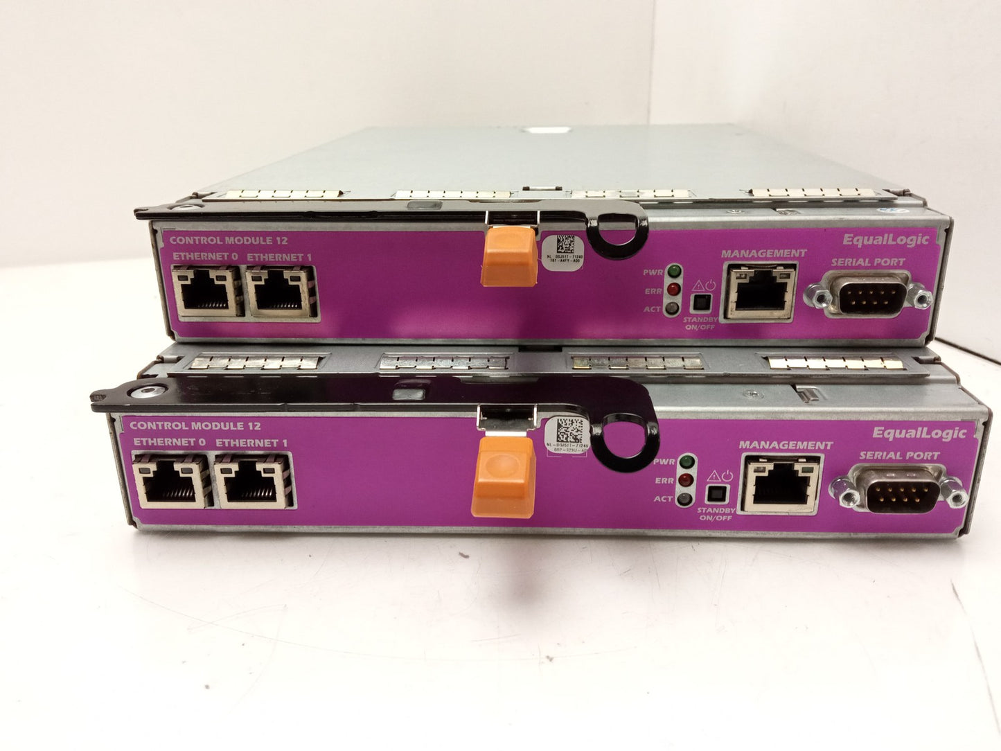 2x Dell Equallogic PS4100 12 Channel Controller Module 0GJ51T GJ51T