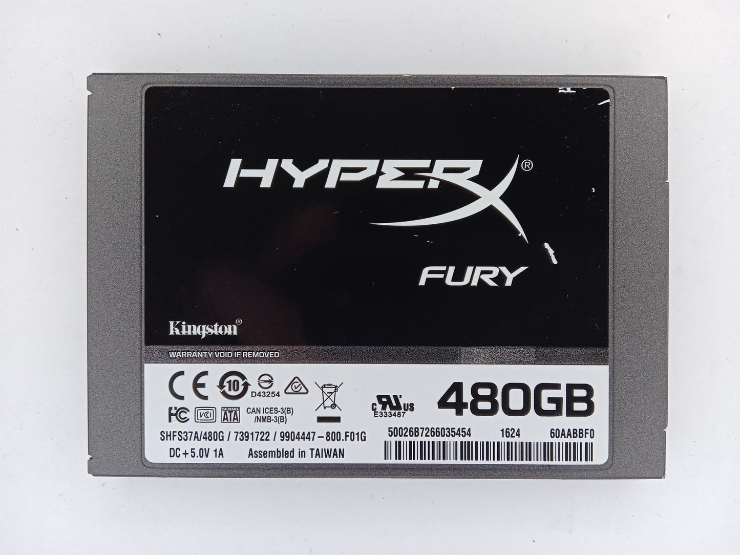 Kingston HyperX Fury SHFS37A/480G 480GB 2.5" Solid State Drive SATA SSD