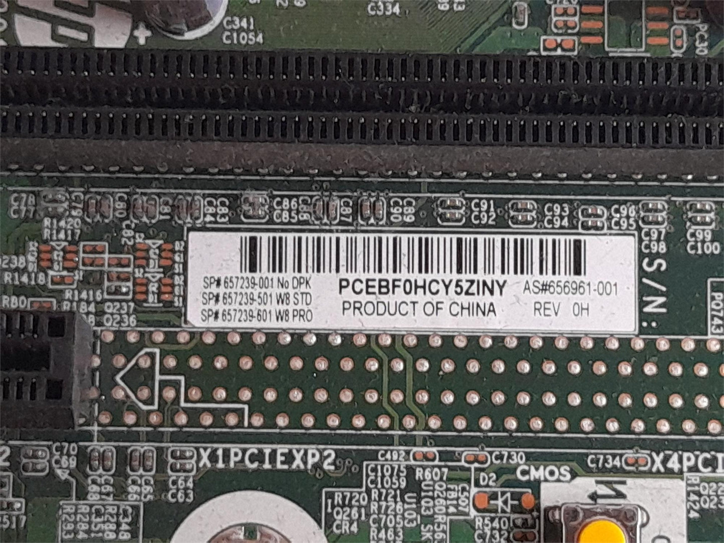 HP Compaq Pro 6300 Socket LGA1155 Motherboard 657239-001 656961-001