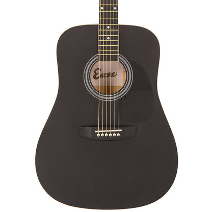 Encore Dreadnought Outfit Black Guitar - With Carry Case